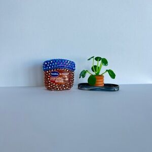 Vaseline Lip Therapy Cocoa Butter with Blue Rhinestone Lid